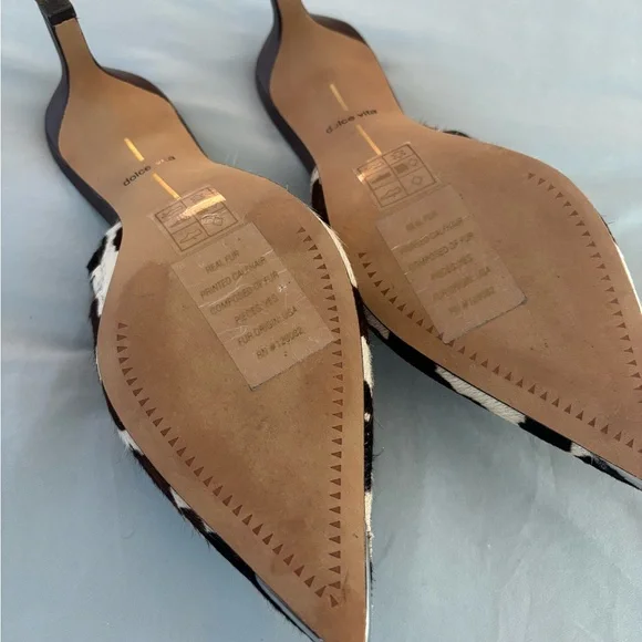 Dolce Vita Animal Print Mules in Brown and Cream 6.5 - Picture 5 of 7